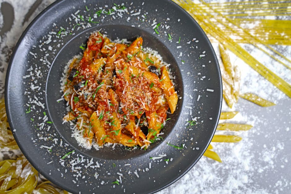 Piatto di pasta tradizionale italiana